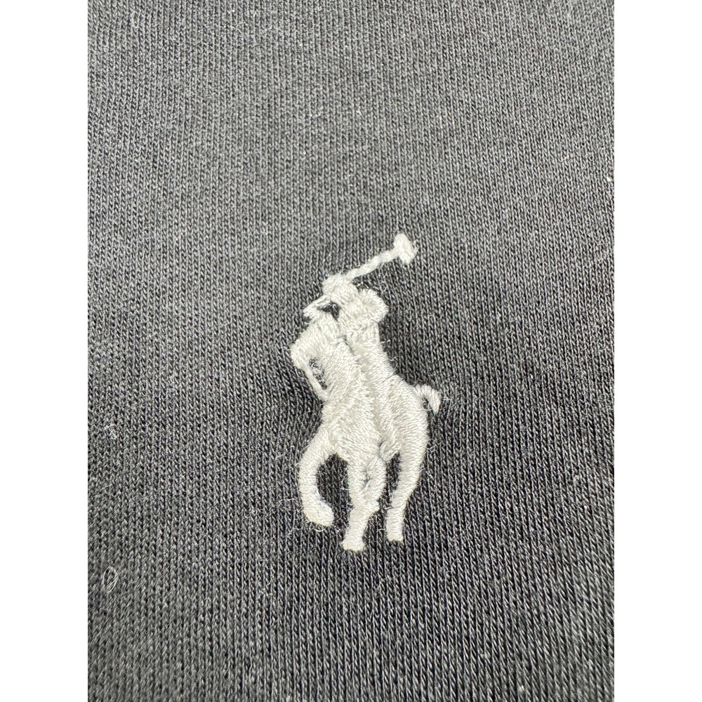 Polo Ralph Lauren Mens Polo Shirt Large Black White Pony Short Sleeve - Picture 3 of 6